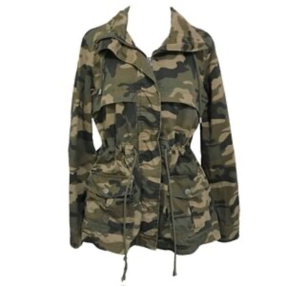 Guess Camo Military Jacket Size Large
